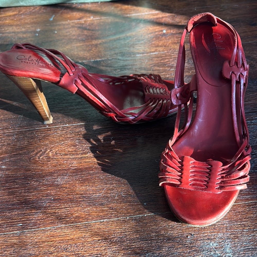 Cole Haan Women's Red Heeled Sandals